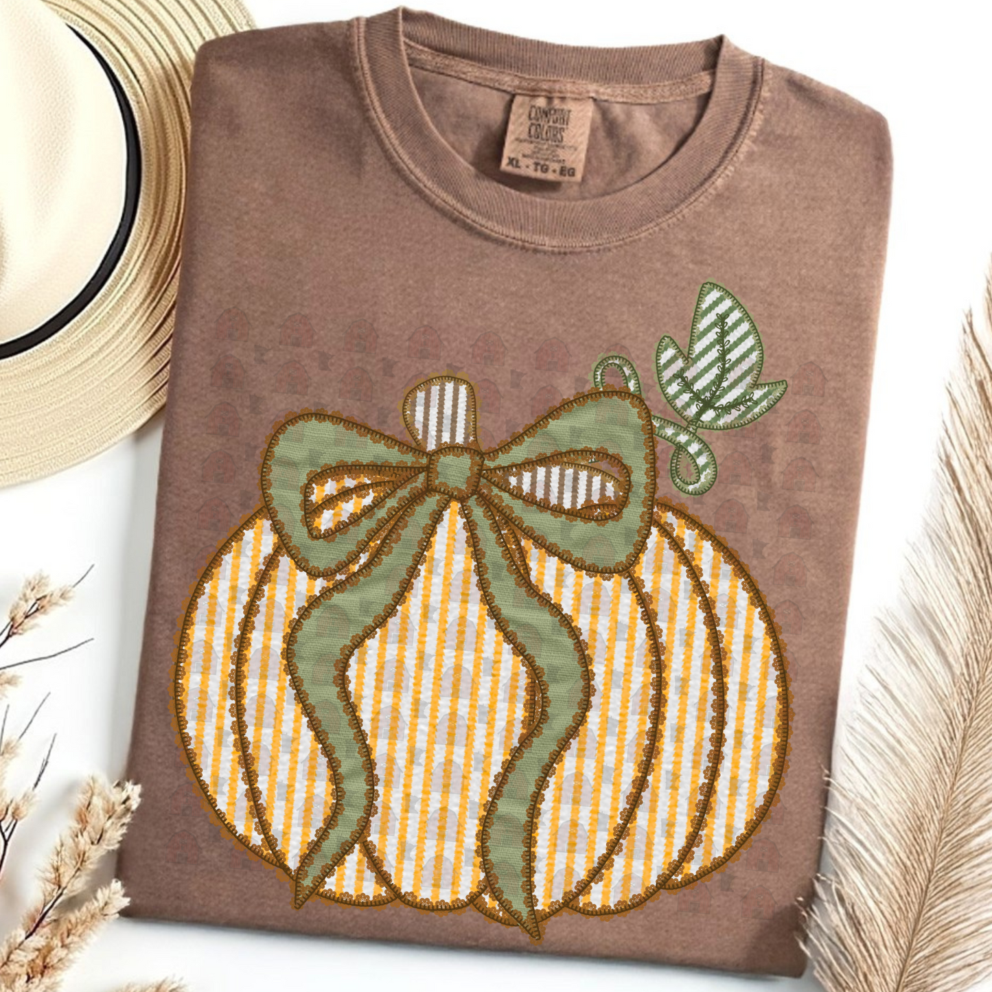 Pumpkin Seersucker
