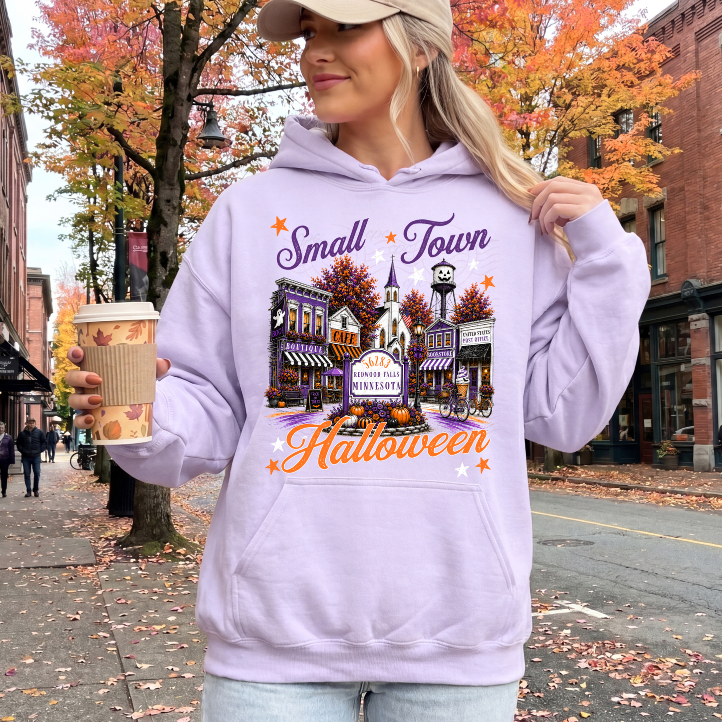 CUSTOMIZABLE - Purple Small Town Halloween