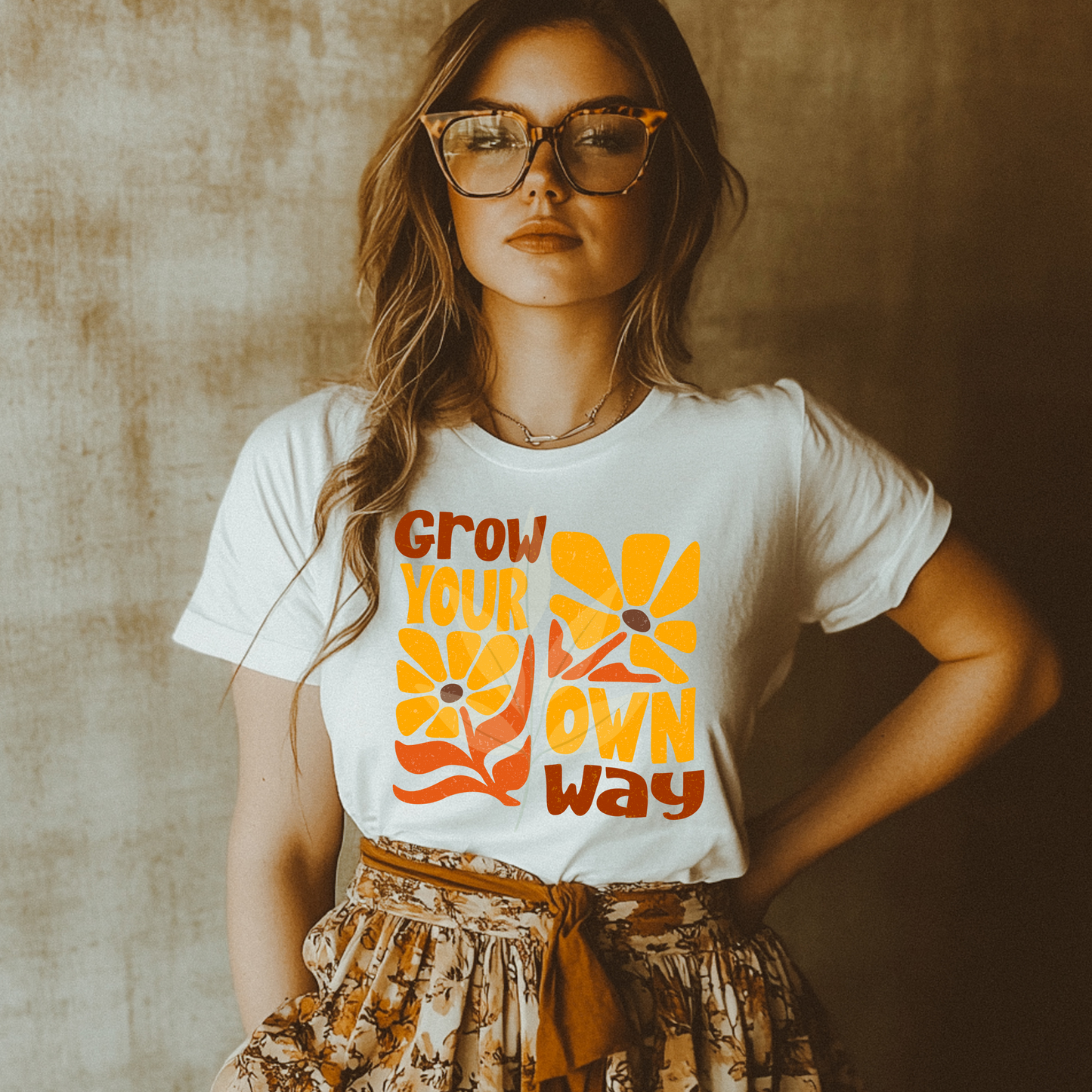 Retro Floral Grow Your Own Way