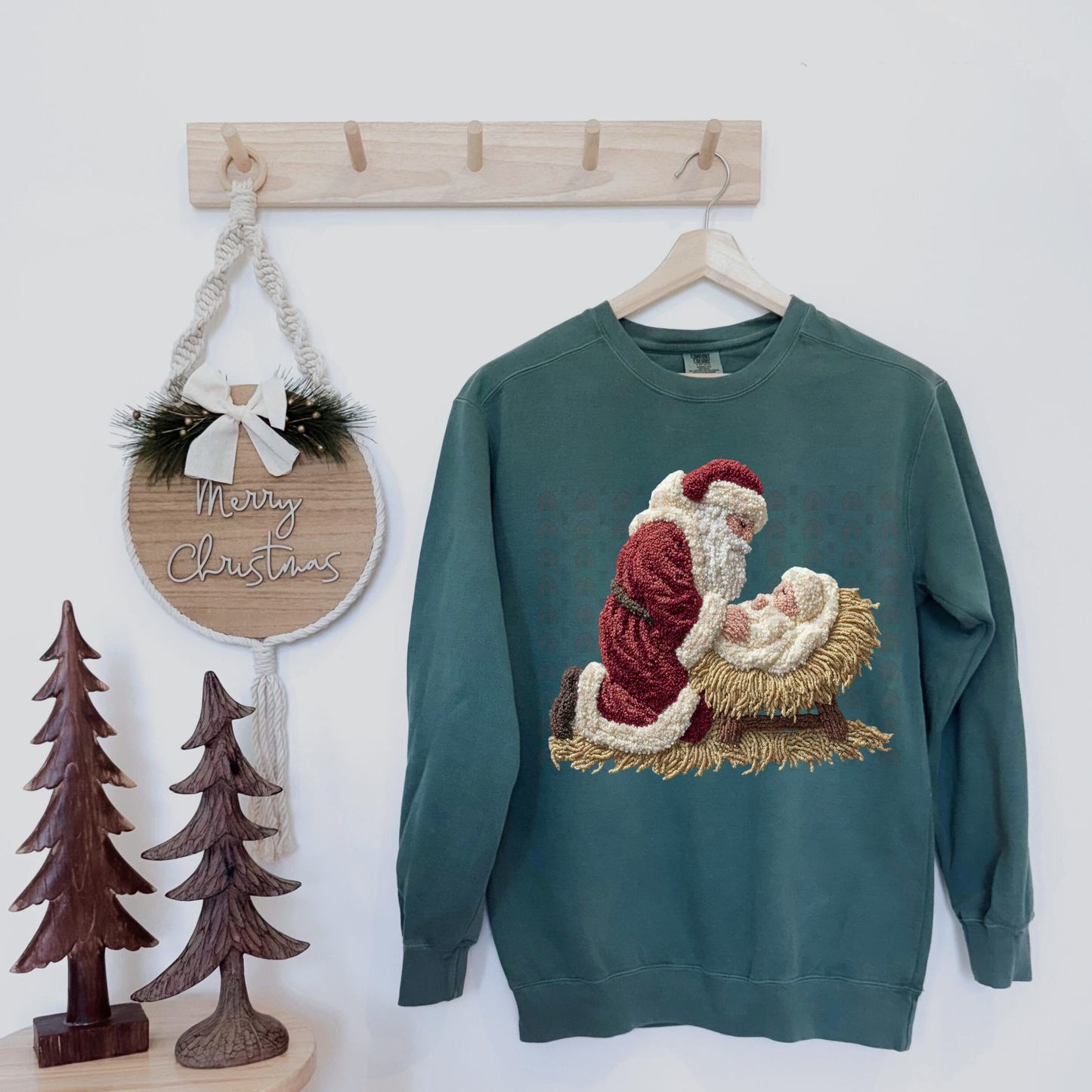 Santa And Jesus Latch Hook Yarn