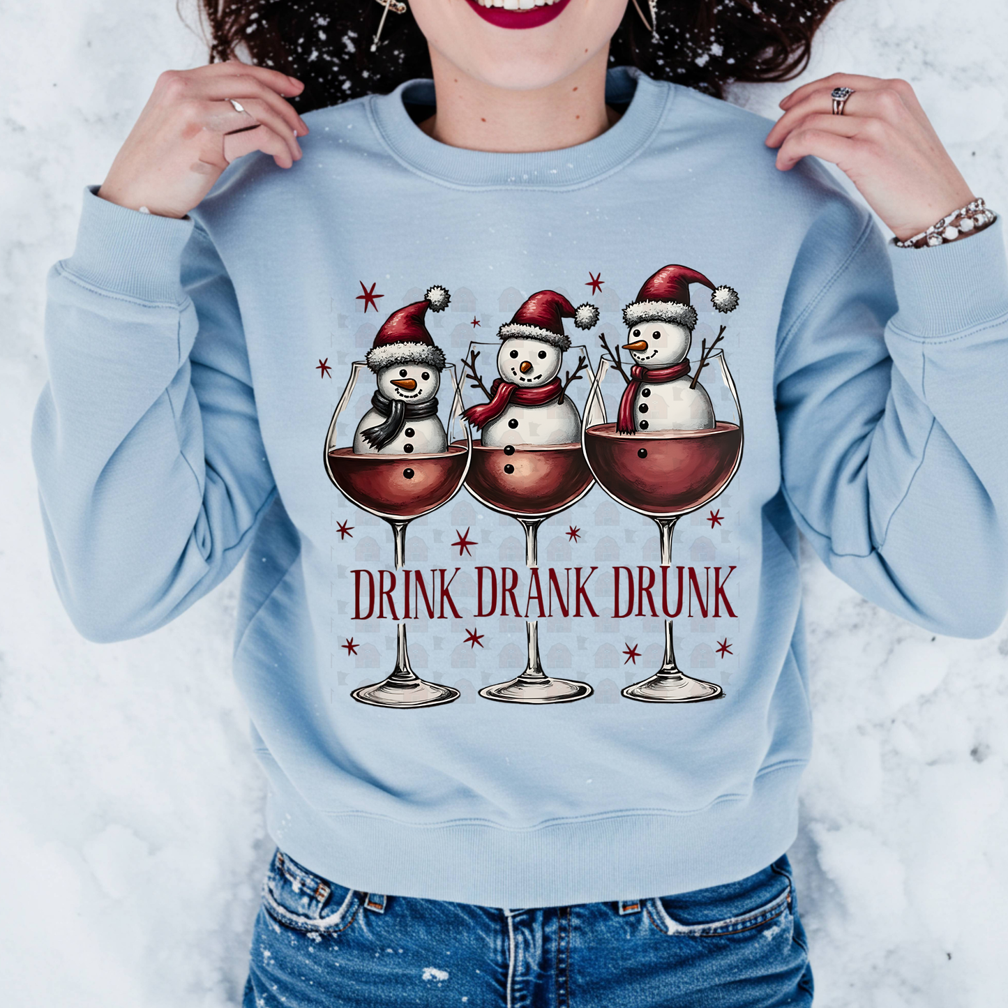 Snowmen Drink Drank Drunk