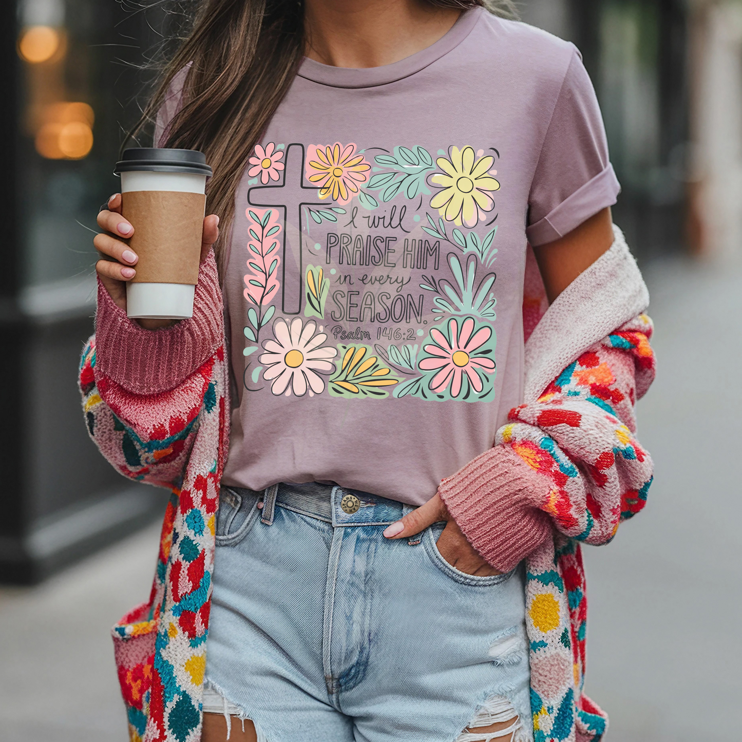 Springy Floral I Will Praise Him