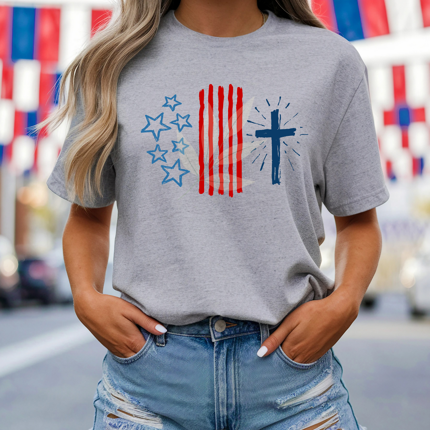 Stars Stripes Cross