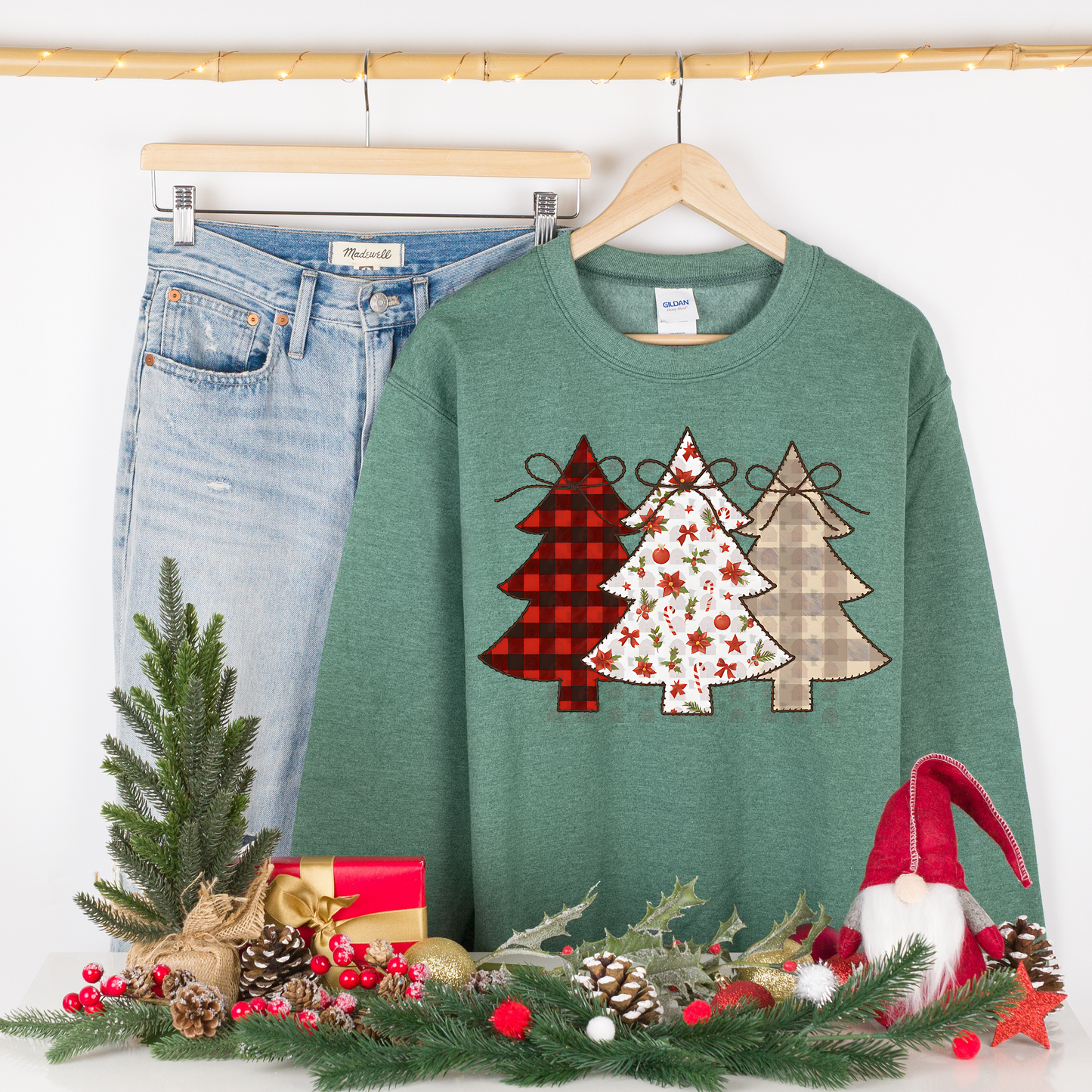 Stitched Christmas Trees