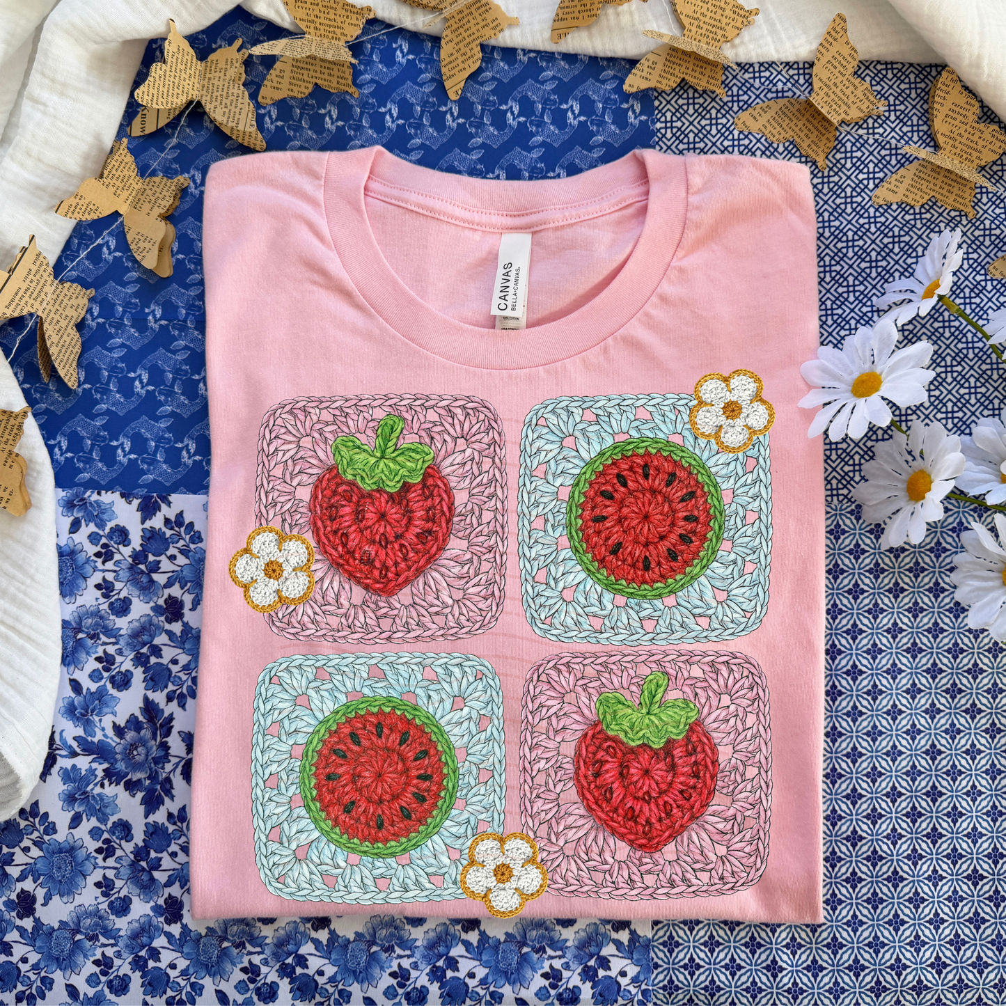 Strawberry Watermelon Granny Squares