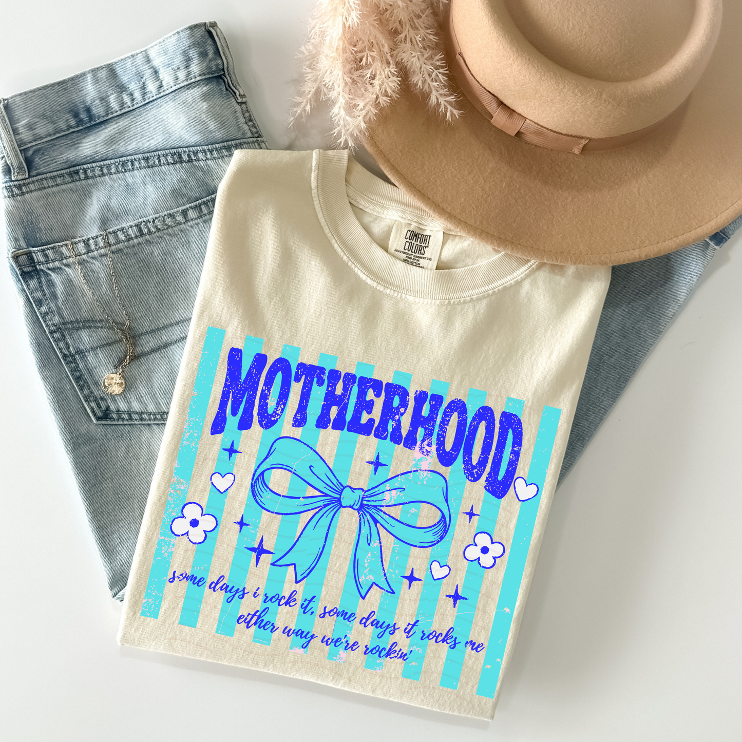 Striped Motherhood Bow