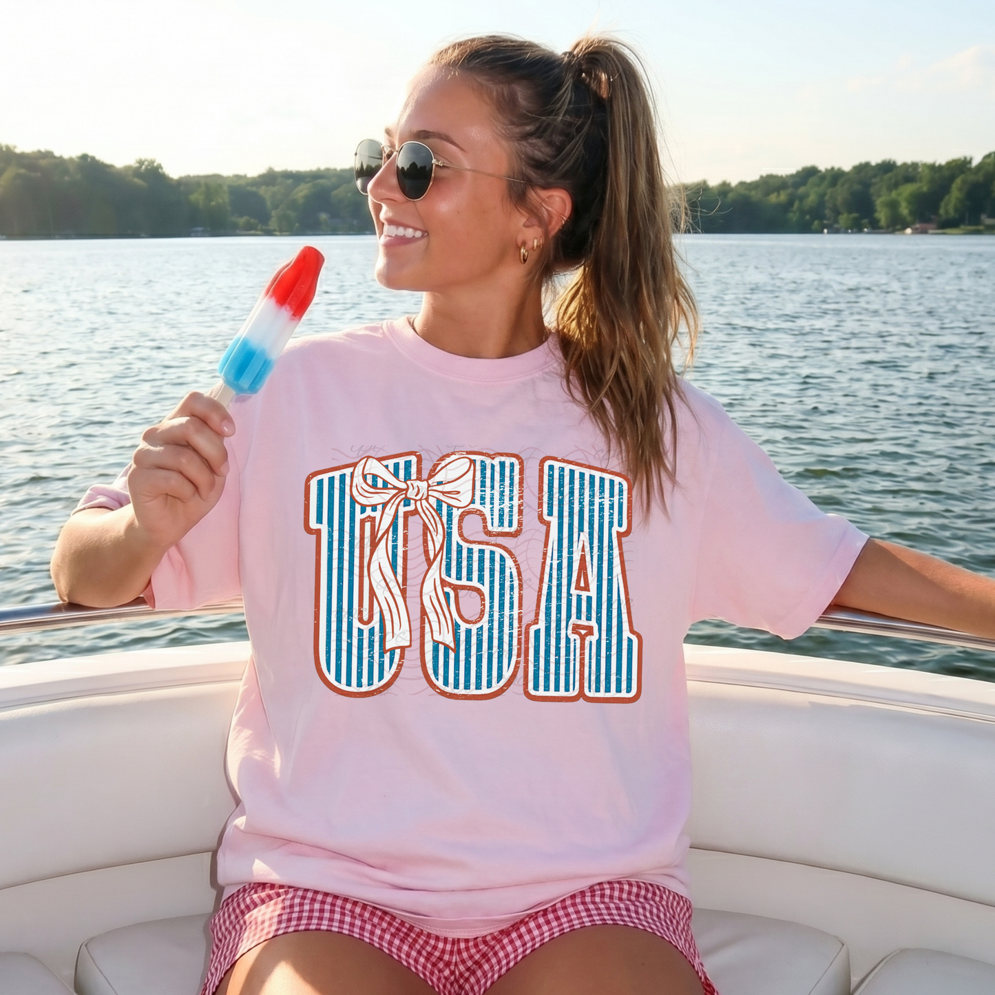 Stripes USA Bow