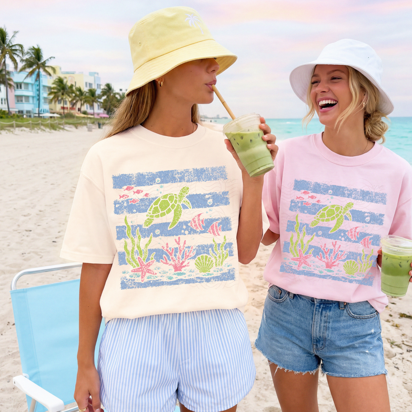 Summer Stripes Ocean Friends