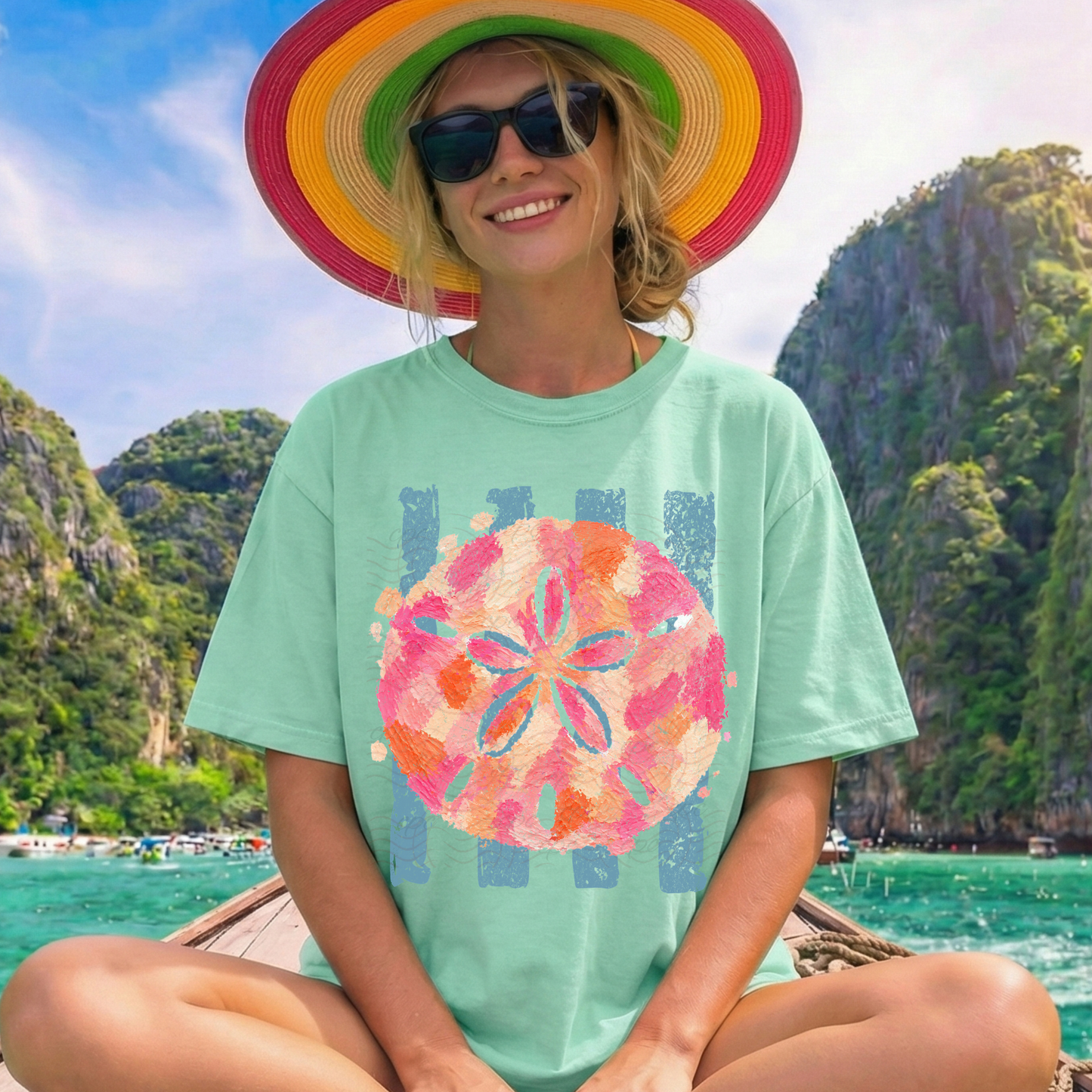 Summer Stripes Sand Dollar