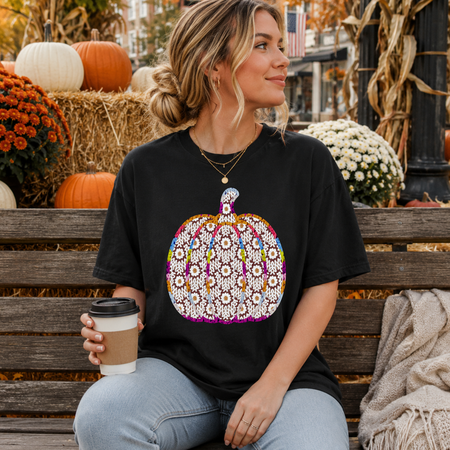 Sweater Daisy Pumpkin