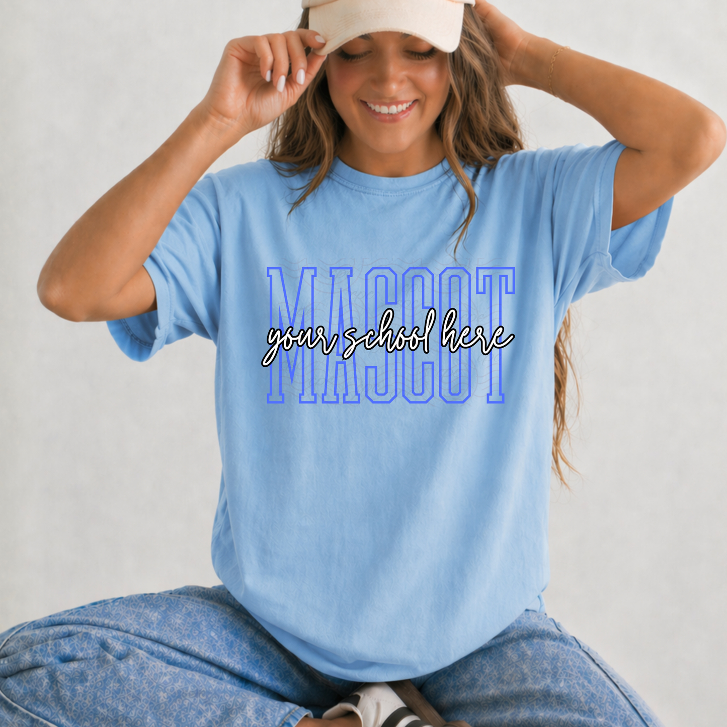 CUSTOMIZABLE - Tall Skinny Mascot School Spirit