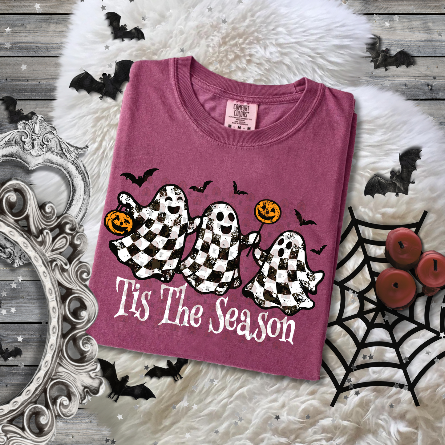 Tis The Season Checkered Ghosts