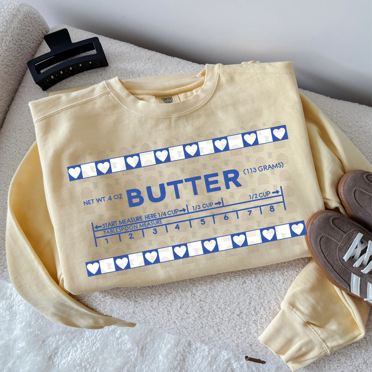 Vintage Butter With Hearts