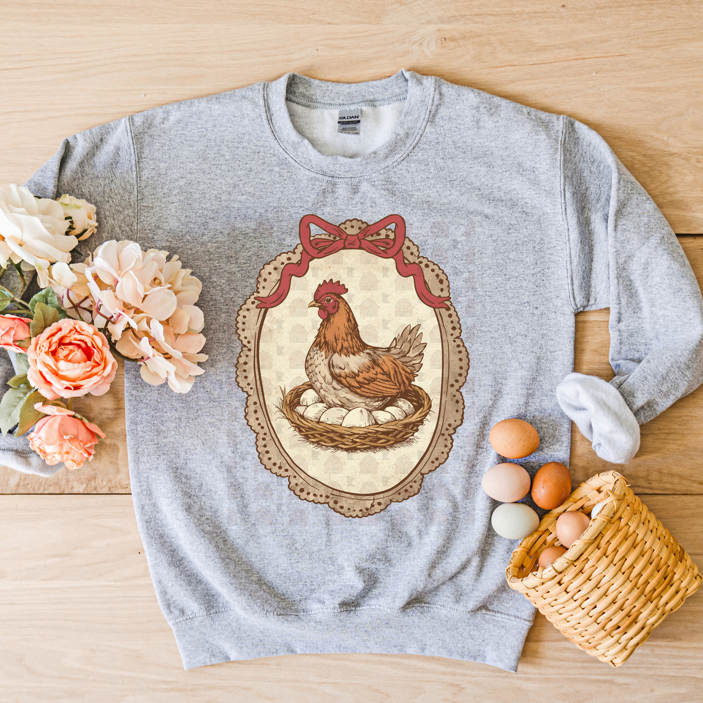 Vintage Hen On Nest