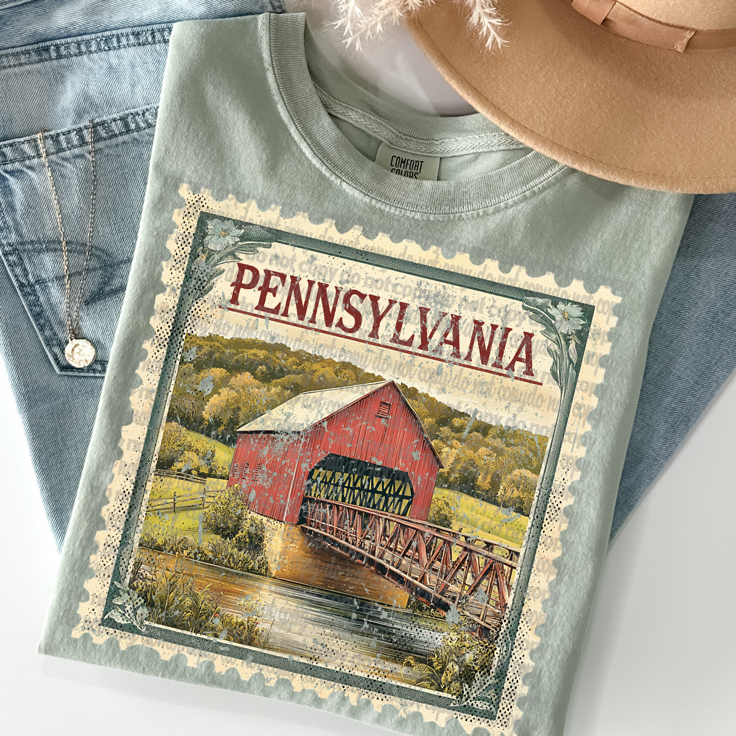 Vintage Stamp States