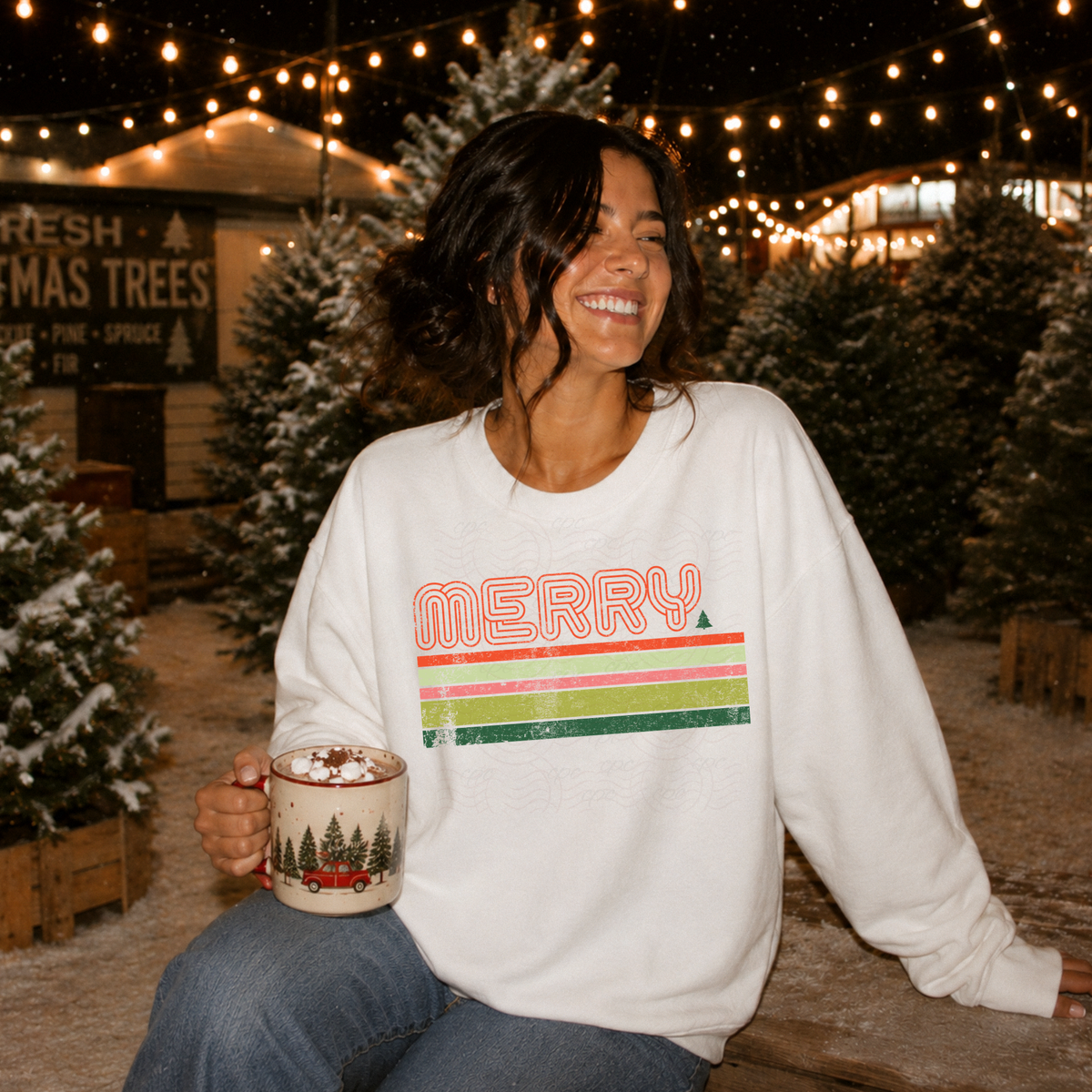 Vintage Retro Merry