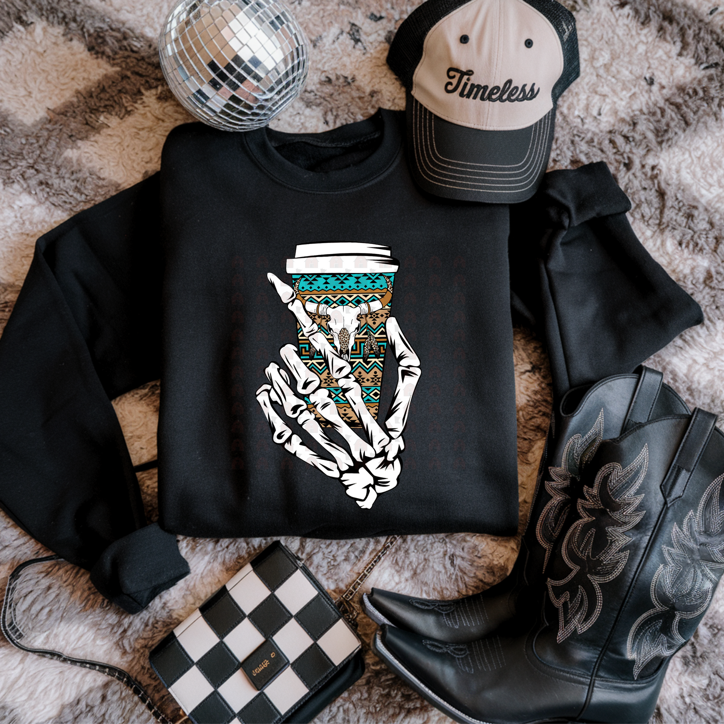 Western Aztec Skull Coffee