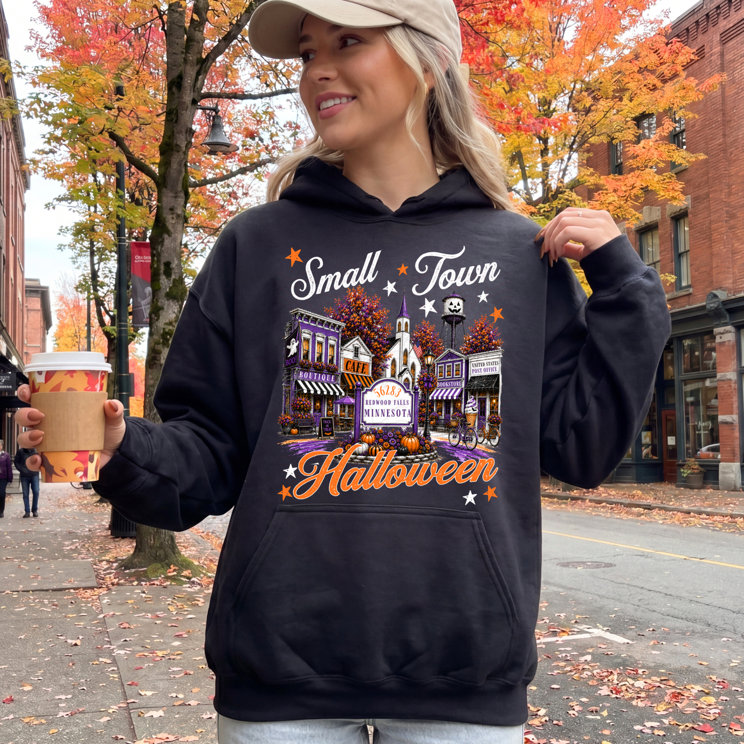 CUSTOMIZABLE - White Small Town Halloween
