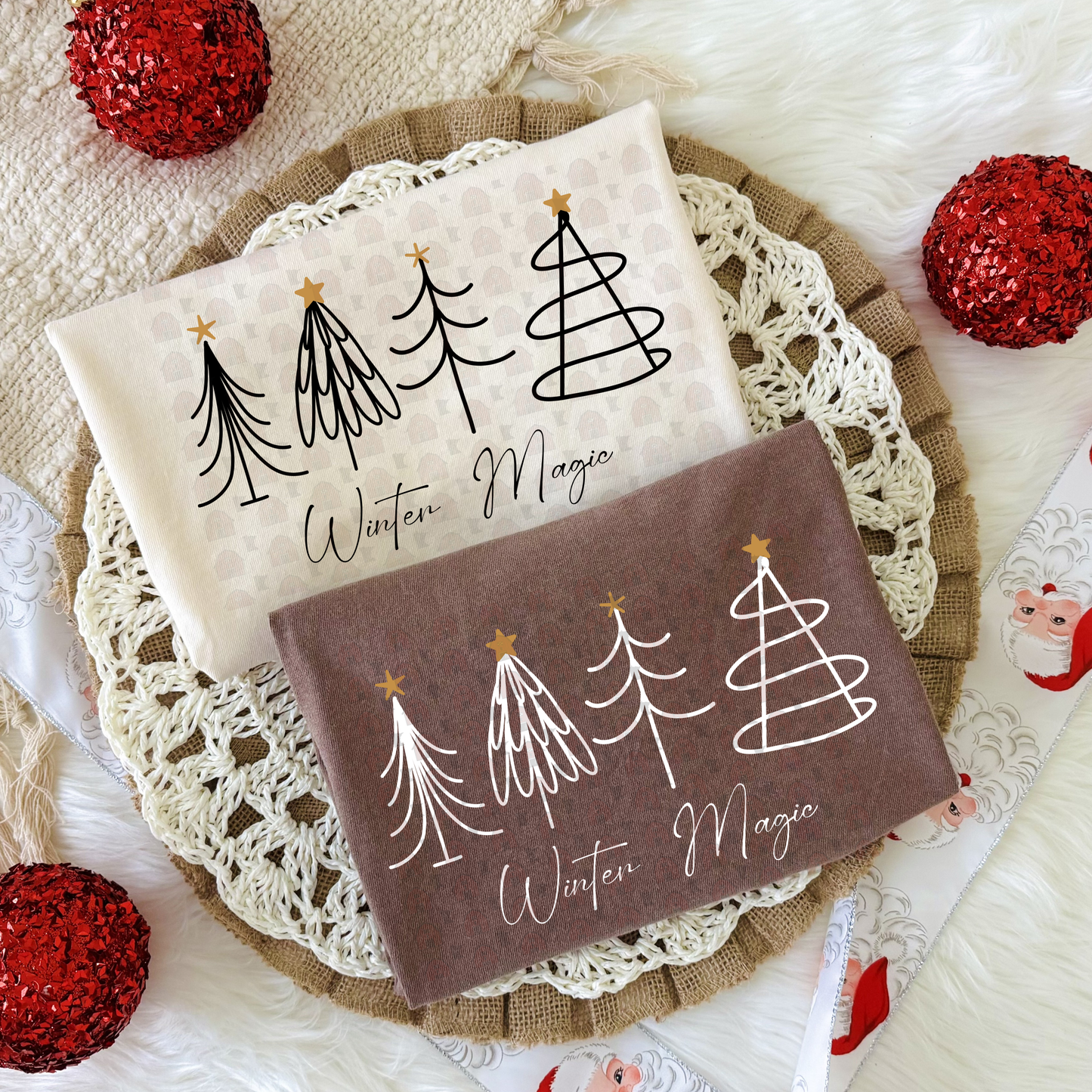 Winter Magic Doodle Trees