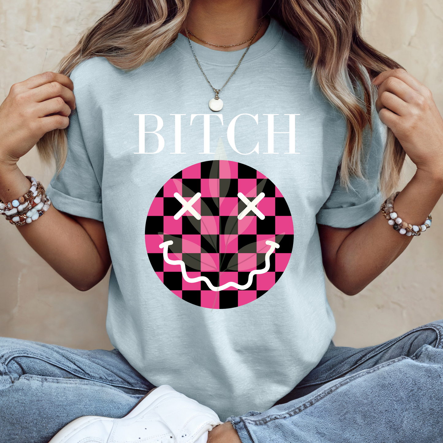 Checkered Pink B Face
