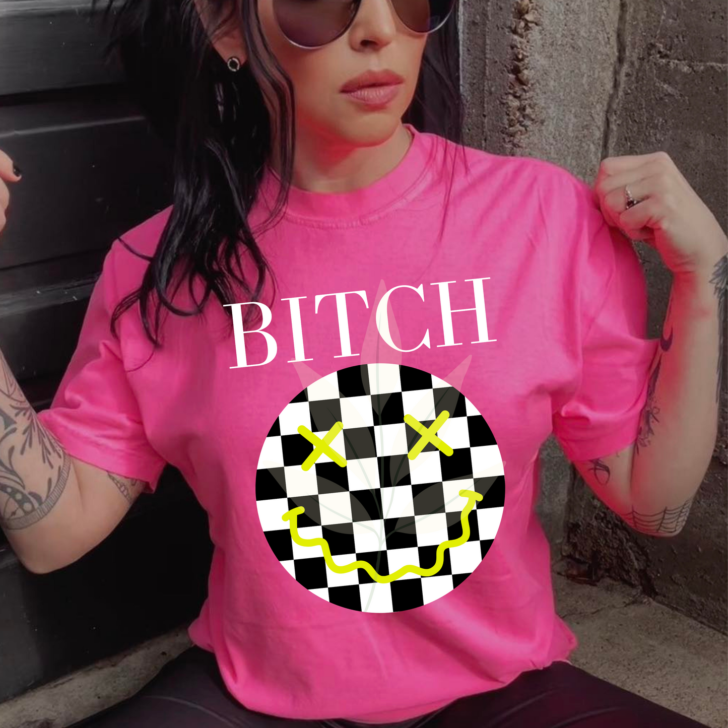 Checkered Yellow B Face