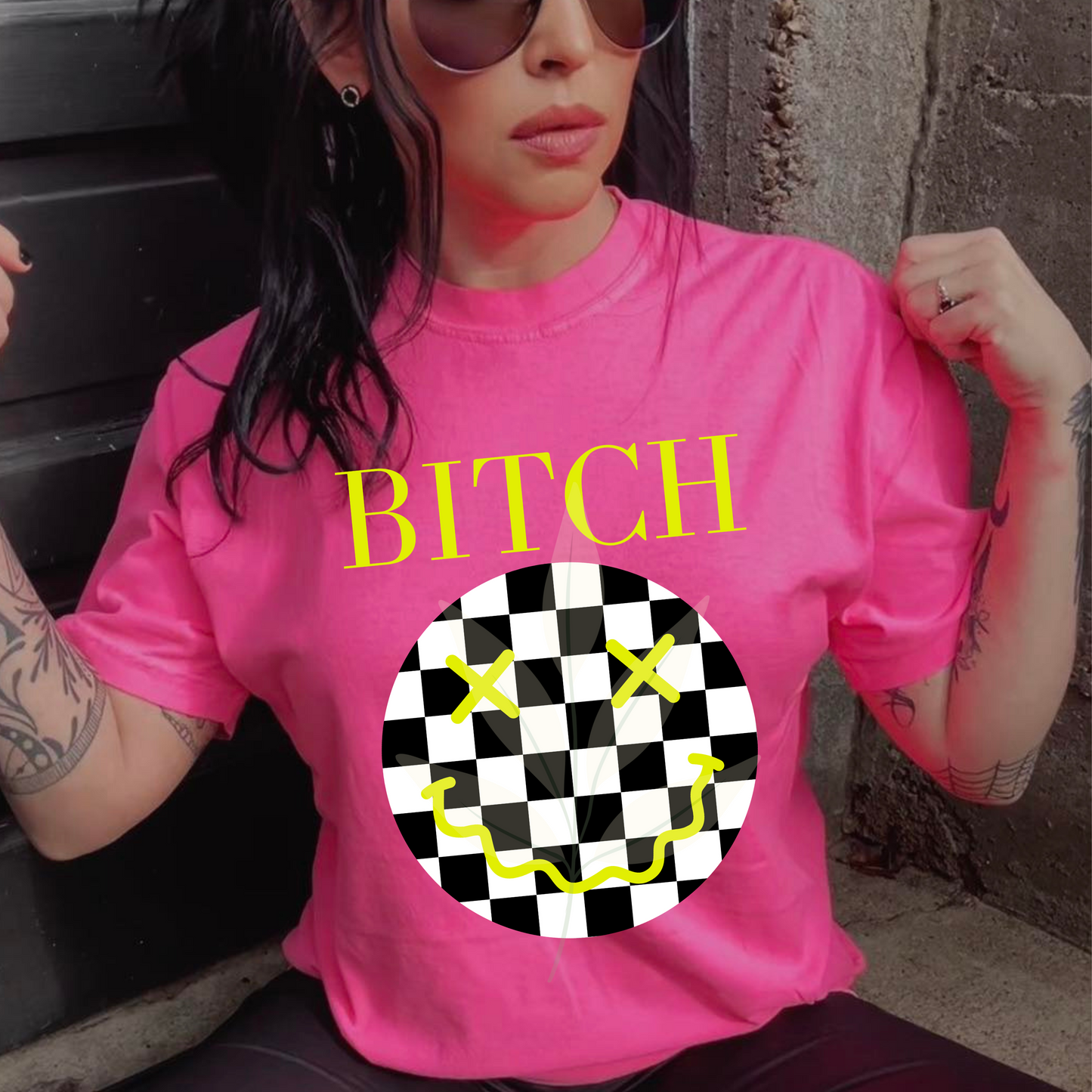 Checkered Yellow B Face