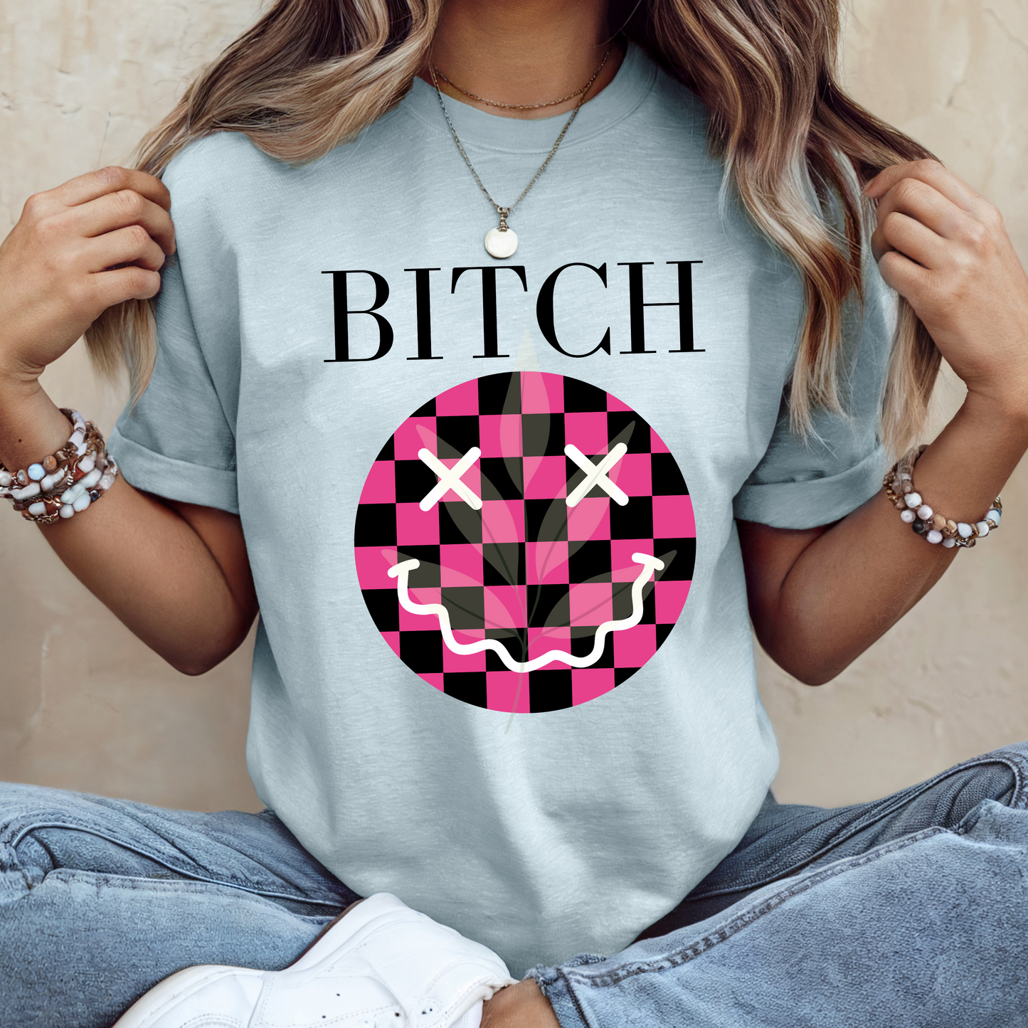 Checkered Pink B Face