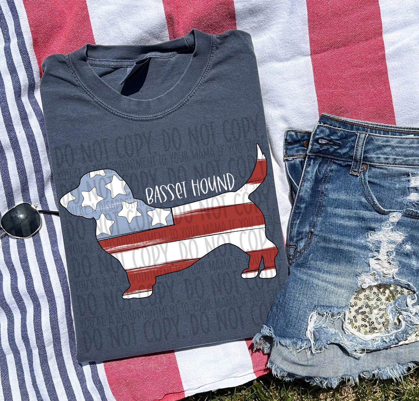 Patriotic Dogs - WHITE TEXT