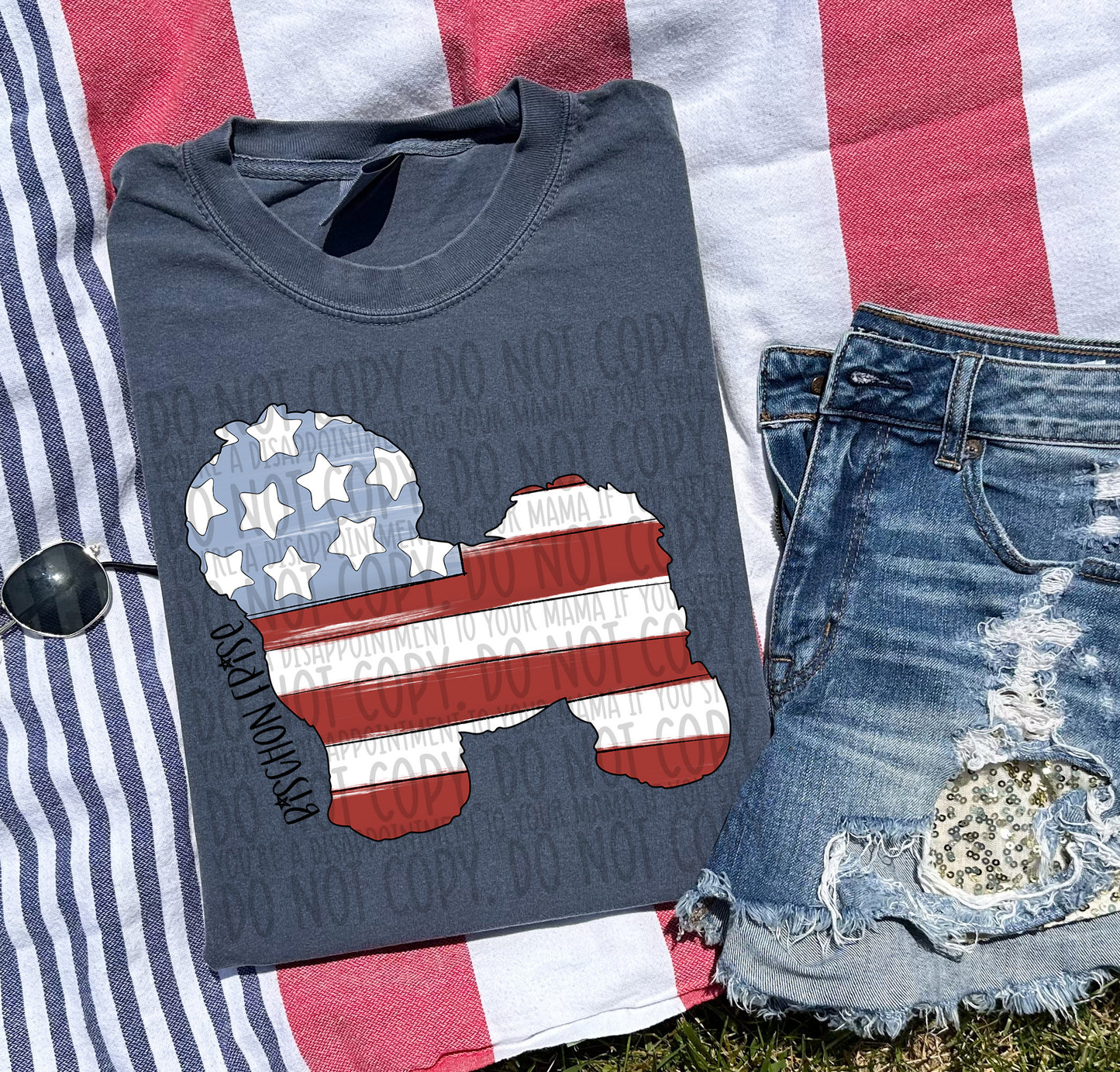 Patriotic Dogs - BLACK TEXT