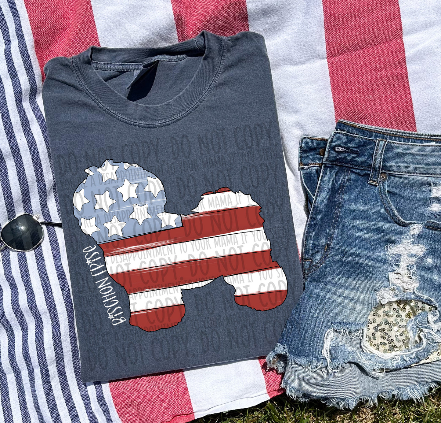 Patriotic Dogs - WHITE TEXT