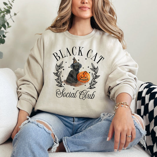 Black Cat Social Club Pumpkin