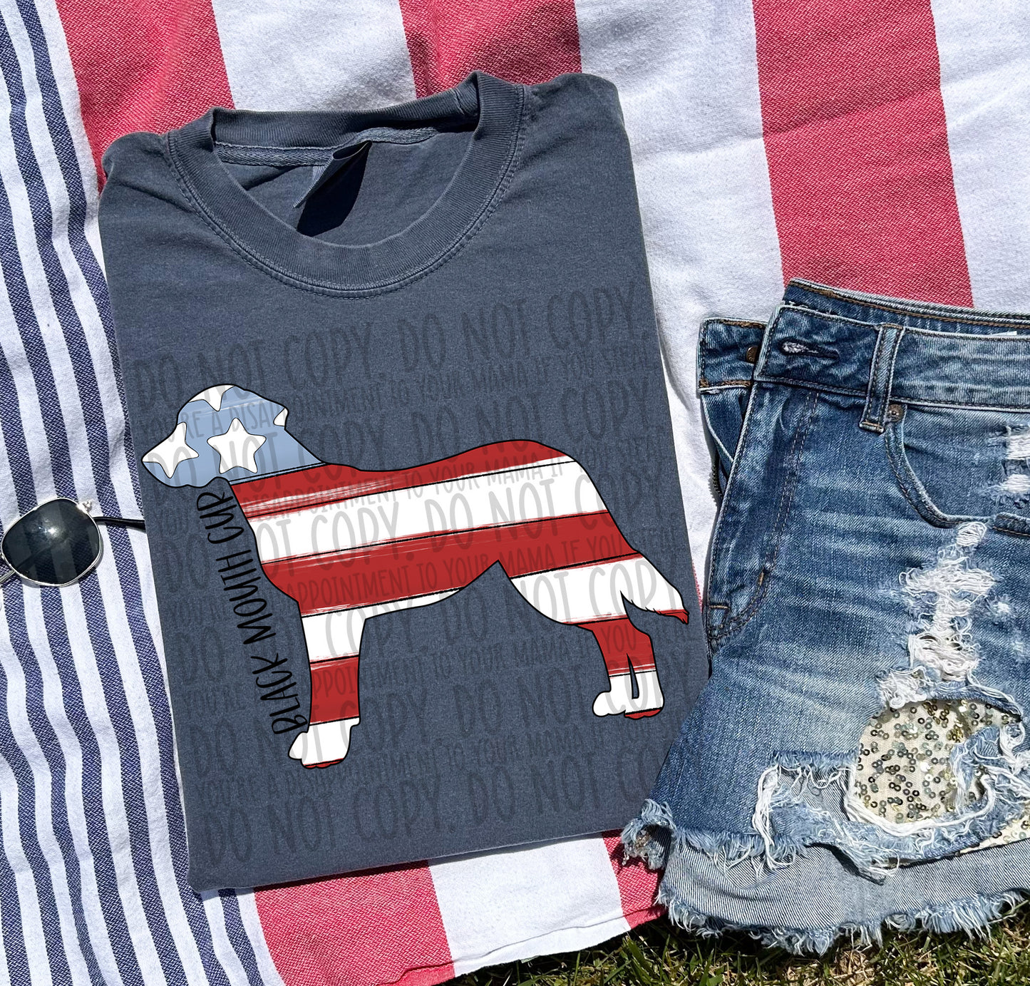 Patriotic Dogs - BLACK TEXT