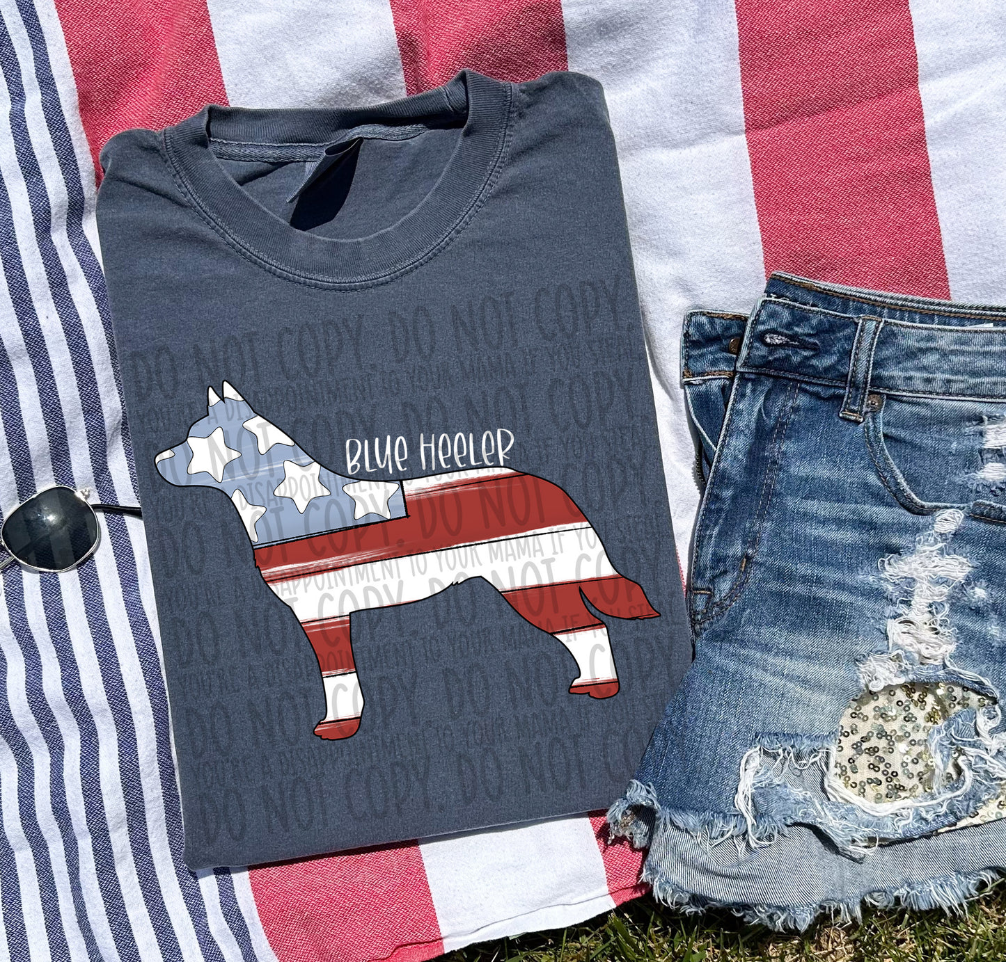 Patriotic Dogs - WHITE TEXT