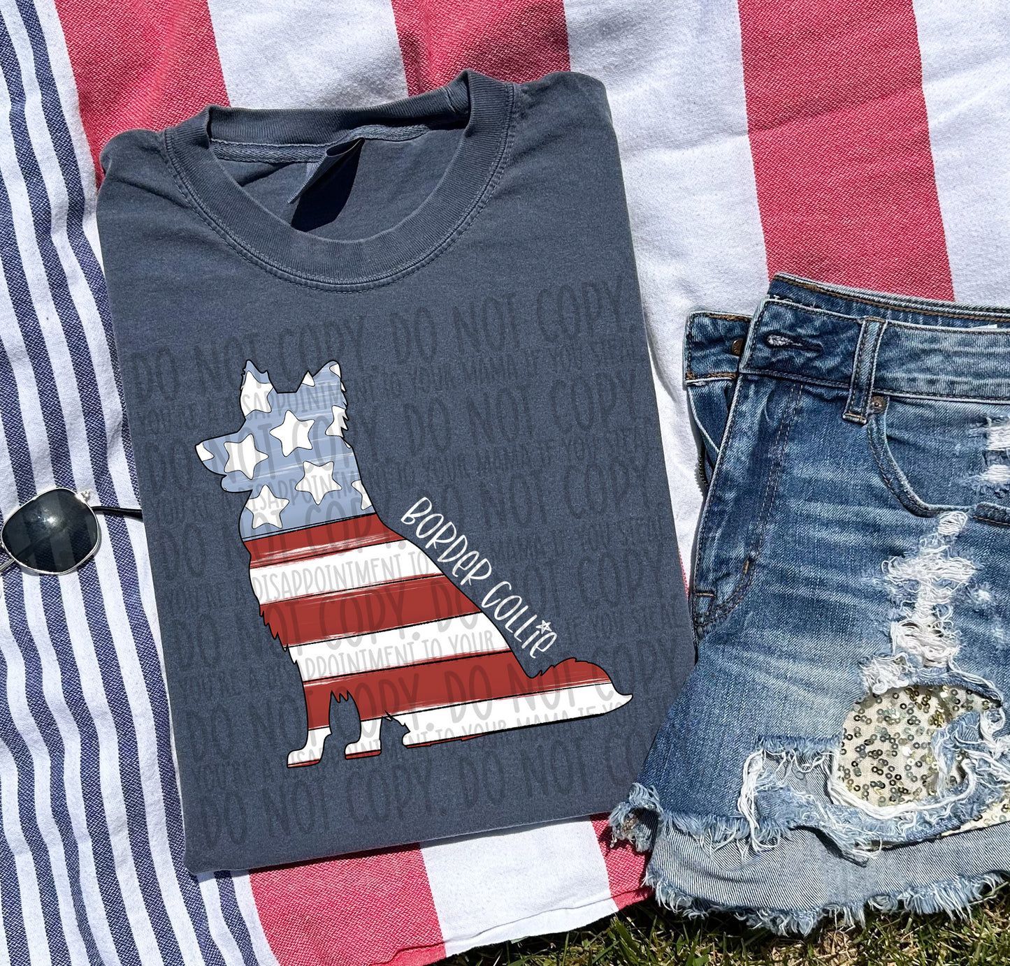 Patriotic Dogs - WHITE TEXT