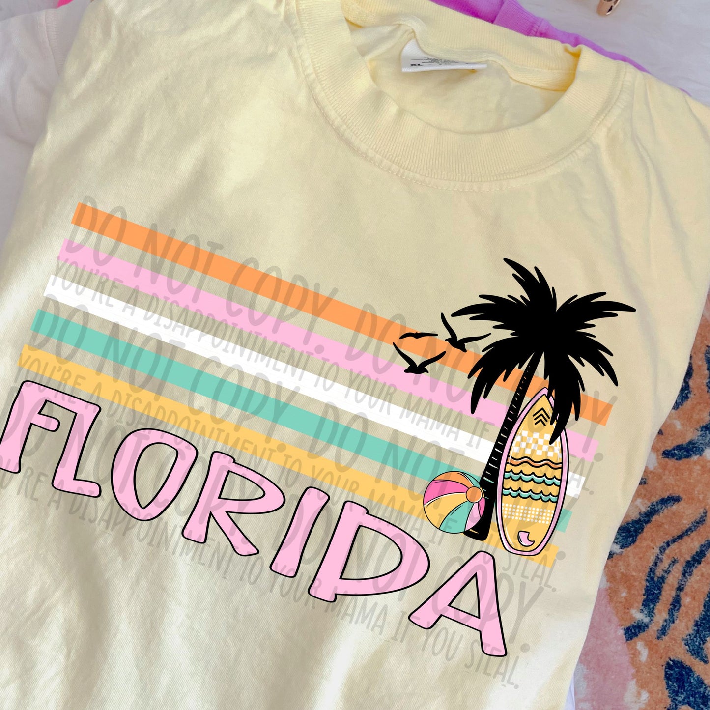 Retro Stripe Summer Destinations