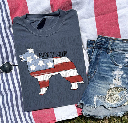 Patriotic Dogs - BLACK TEXT
