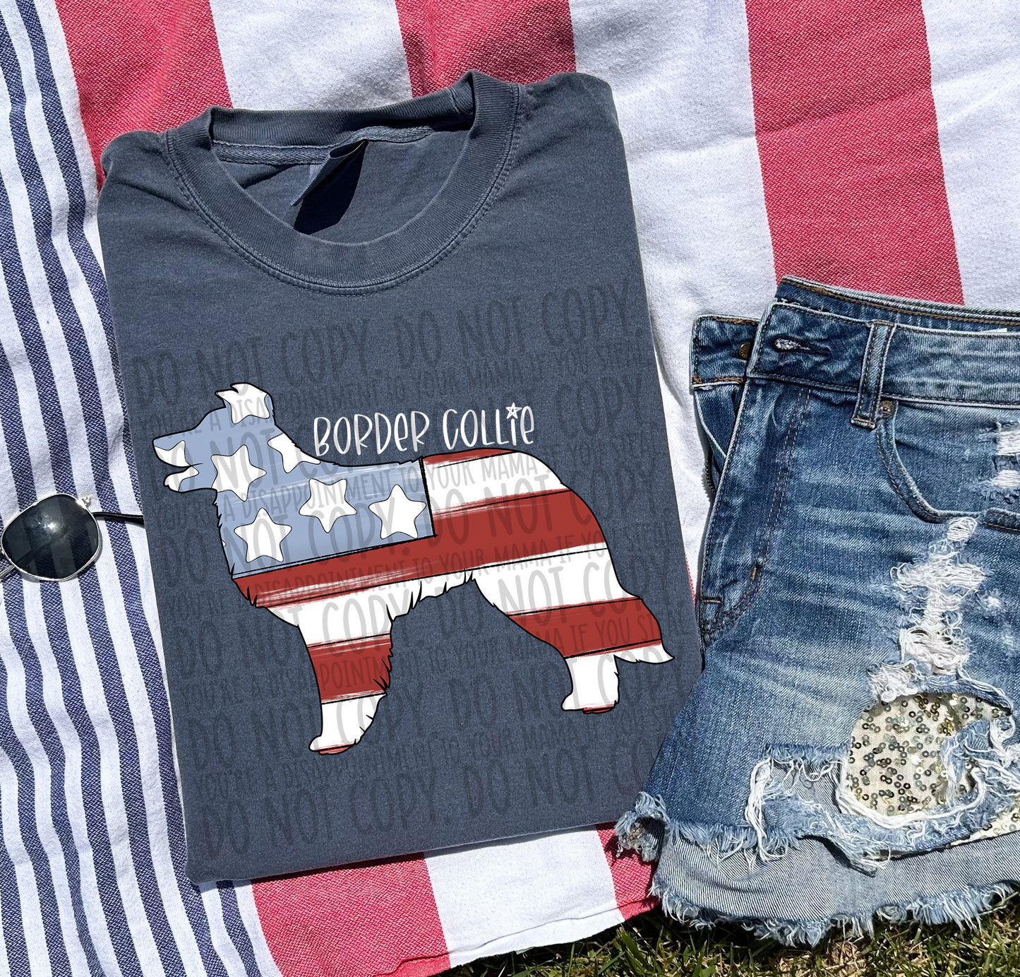 Patriotic Dogs - WHITE TEXT