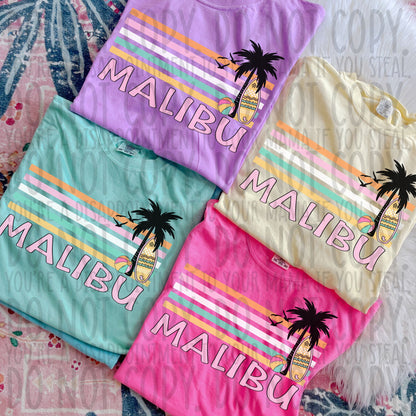 Retro Stripe Summer Destinations