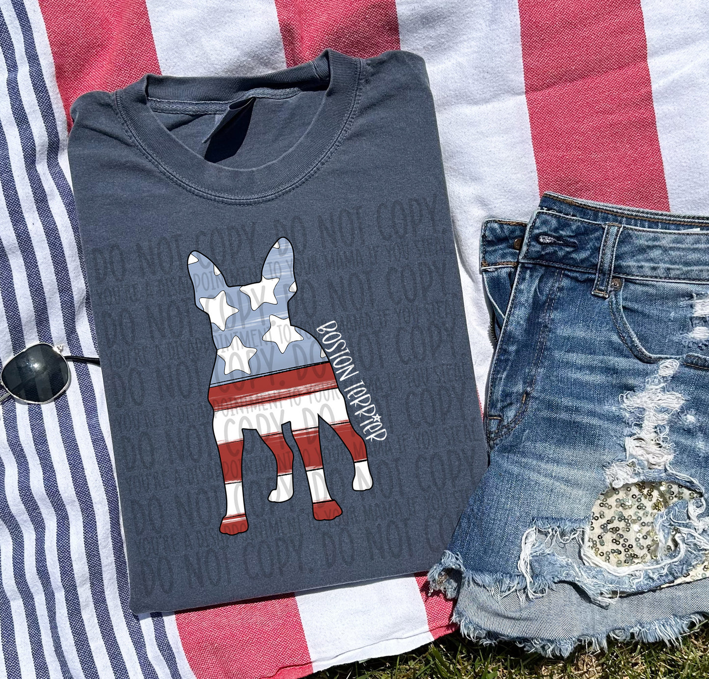 Patriotic Dogs - WHITE TEXT