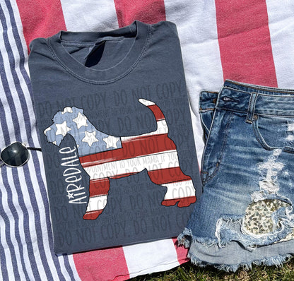 Patriotic Dogs - WHITE TEXT