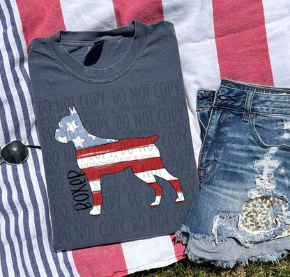 Patriotic Dogs - BLACK TEXT