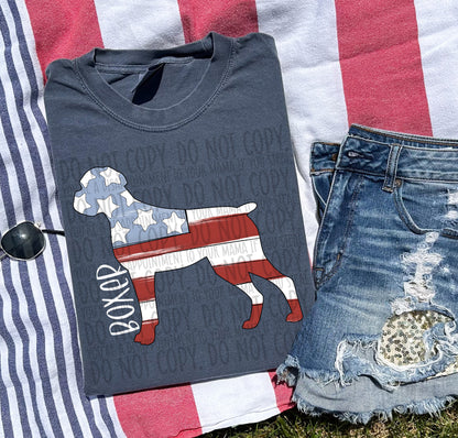 Patriotic Dogs - WHITE TEXT