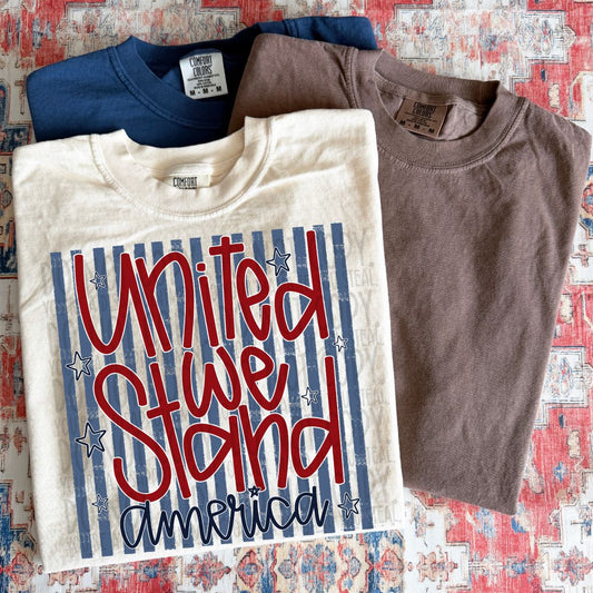 Striped United We Stand America