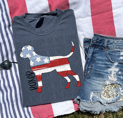 Patriotic Dogs - BLACK TEXT