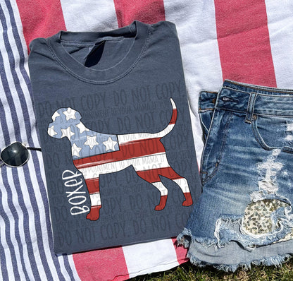 Patriotic Dogs - WHITE TEXT