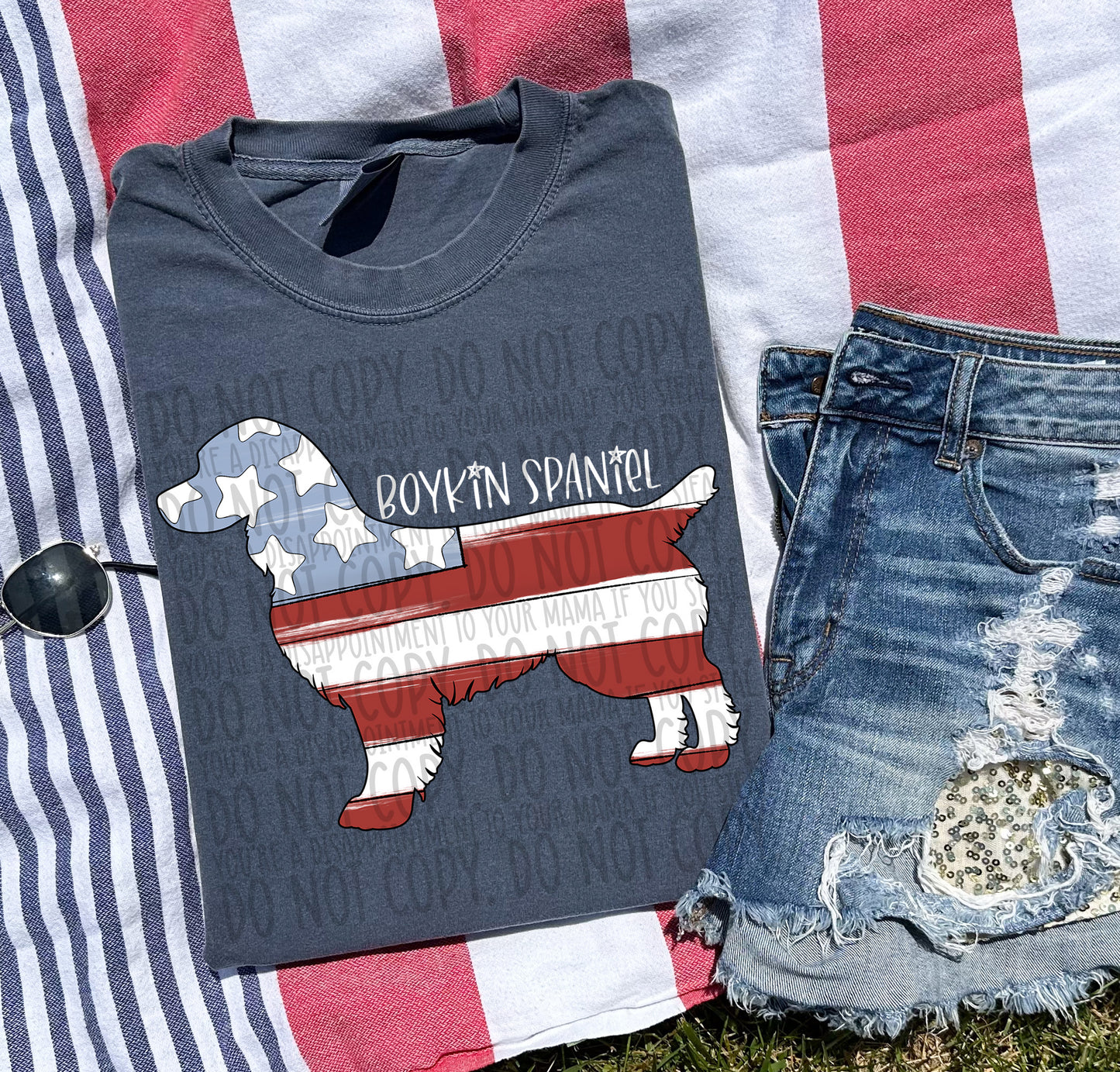 Patriotic Dogs - WHITE TEXT