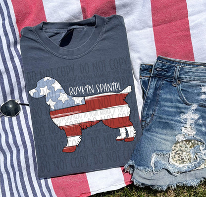 Patriotic Dogs - WHITE TEXT