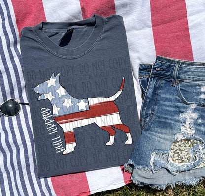 Patriotic Dogs - WHITE TEXT