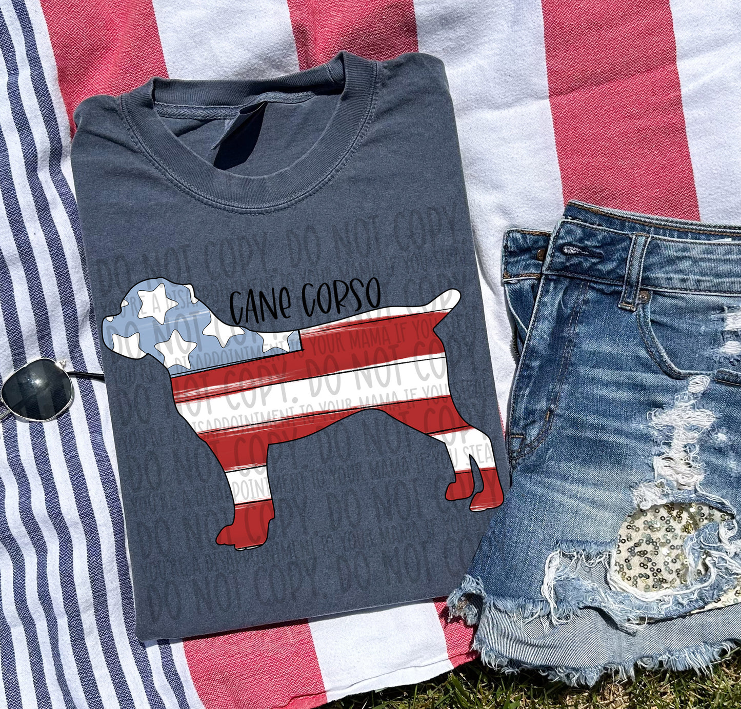 Patriotic Dogs - BLACK TEXT