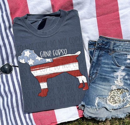 Patriotic Dogs - WHITE TEXT